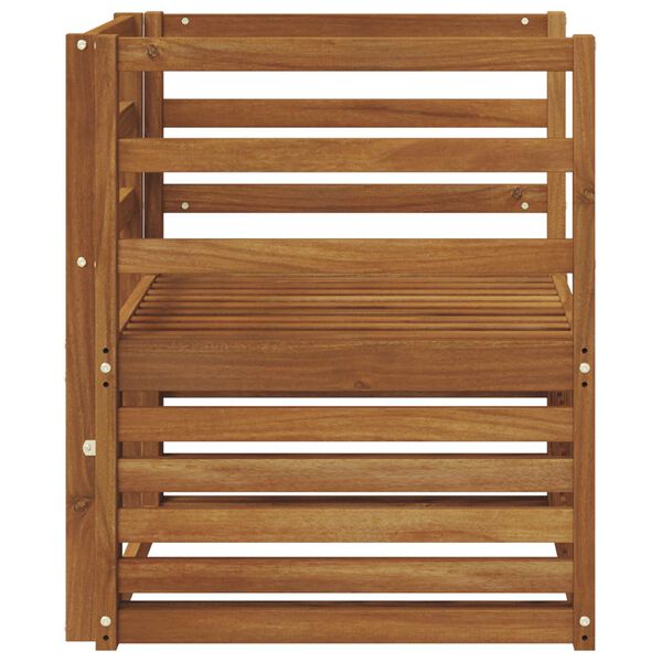 vidaXL Outdoor-Sofagarnitur Natur 67 x 63 x 73 cm Massivholz Akazie