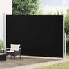 vidaXL Seitenmarkise Ausziehbar 220x500 cm Schwarz