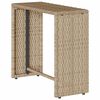 vidaXL 5-tlg. Garten-Sofagarnitur Kissen Stapelbar Beige Poly Rattan