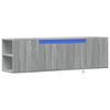 vidaXL TV-Wandschrank mit LED-Beleuchtung Grau Sonoma 135x31x39,5 cm