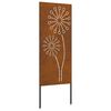vidaXL Garten Sichtschutz-Leinwand Rostoptik 50 x 140 cm