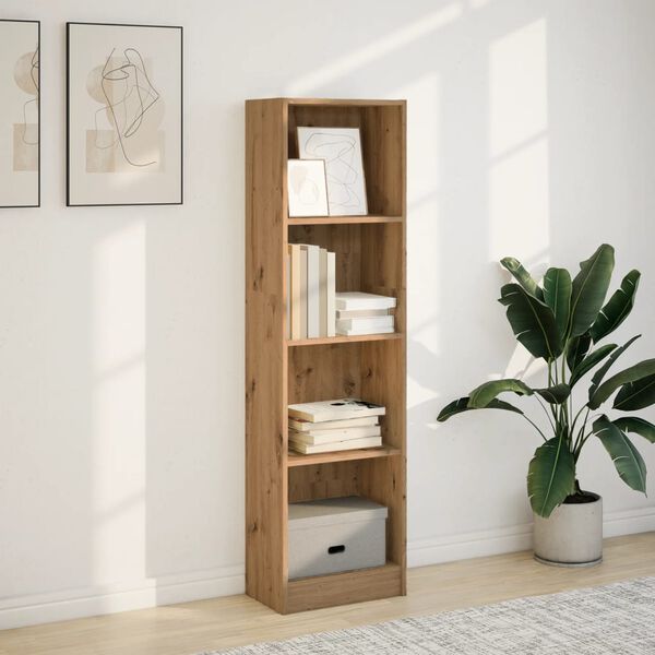 vidaXL B&uuml;cherregal Artisan-Eiche 40x24x143 cm Holzwerkstoff