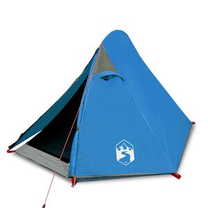 vidaXL Kuppel-Campingzelt 2 Personen Blau Wasserdicht