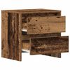 vidaXL Nachttisch 2 pcs Altholz 45 x 34 x 44,5 cm Holzwerkstoff