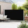 vidaXL Seitenmarkise Ausziehbar 180x500 cm Schwarz