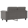 vidaXL 2-Sitzer-Sofa Dunkelgrau 120 cm Mikrofasergewebe