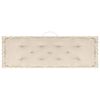 vidaXL Palettenkissen 4-tlg. Beige Baumwolle