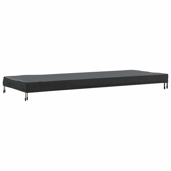 vidaXL Tischdecken Uni Schwarz 262 x 102 x 15 cm Stoff