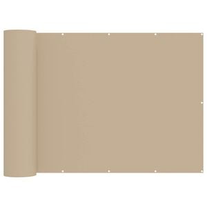 vidaXL Balkon Sichtschutz 150 x 200 cm Stoff mit PU-Beschichtung Beige