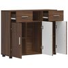 vidaXL Holzschrank mit Speicher Braun Eichen-Optik 88,5 x 30,5 x 73 cm
