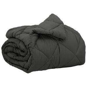 vidaXL Ganzjahresbettdecke Anthrazit 200 x 135 cm Mikrofaser