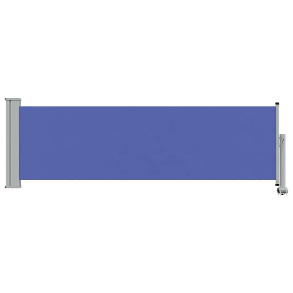 vidaXL Ausziehbare Seitenmarkise 80&times;300 cm Blau