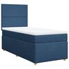 vidaXL Boxspringbett mit Matratze Blau 80x200 cm Stoff