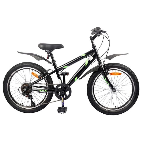 vidaXL Kinderfahrrad 20 Zoll 6-Speed f&uuml;r 6-11 Jahre alt Schwarz
