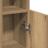 vidaXL Badezimmerschrank mit Rollenhalter Artisan-Eiche 20,5x22x90 cm