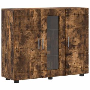 vidaXL Holzschrank Ger&auml;ucherte Eiche 88,5 x 30,5 x 73 cm Holzwerkstoff