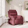 vidaXL Massagesessel Elektrisch Weinrot Stoff