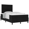 vidaXL Boxspringbett mit Matratze Schwarz 120 x 190 cm Stoff