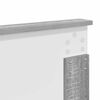 vidaXL Bettrahmen Graues Sonoma 140 x 190 cm Ingenieurs Holz
