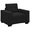 vidaXL Sofa Set 3 pcs Schwarz 221 x 80 x 80 cm Samt