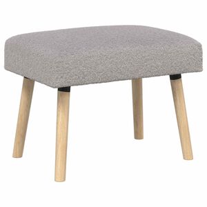 vidaXL Bank Uni Hellgrau 60 x 40 x 45 cm Boucl&eacute;