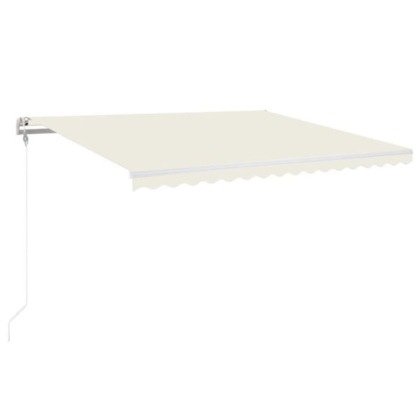 vidaXL Markise Automatisch Einziehbar 450x350 cm Creme