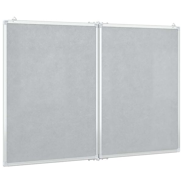 vidaXL Magnetisches Whiteboard Klappbar 120x100x1,7 cm Aluminium