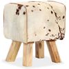 vidaXL Hocker Echtes Ziegenleder 40 x 30 x 45 cm