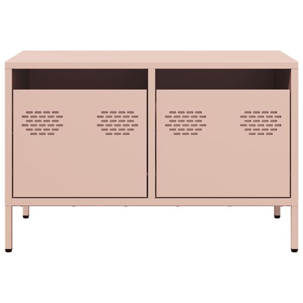 vidaXL TV-Schrank Rosa 68x39x43,5 cm Kaltgewalzter Stahl