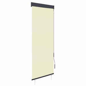 vidaXL Au&szlig;enrollo 60 x 250 cm Cremewei&szlig;