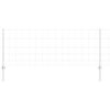 vidaXL Zaun mit Pfosten Silber 0,8 x 100 m Stahl