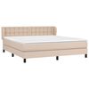 vidaXL Boxspringbett Matratze Cappuccino-Braun 160x200 cm Kunstleder