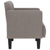 vidaXL Zweisitzer-Sofa Taupe 111 cm Stoff