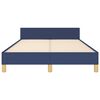 vidaXL Bettgestell ohne Matratze Blau 120x200 cm Stoff