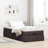 vidaXL Ottoman-Bett mit Matratze Dunkelbraun 90x200 cm Stoff
