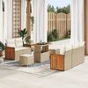 vidaXL Gartensofa-set mit Kissen 8 pcs Beige und Creme