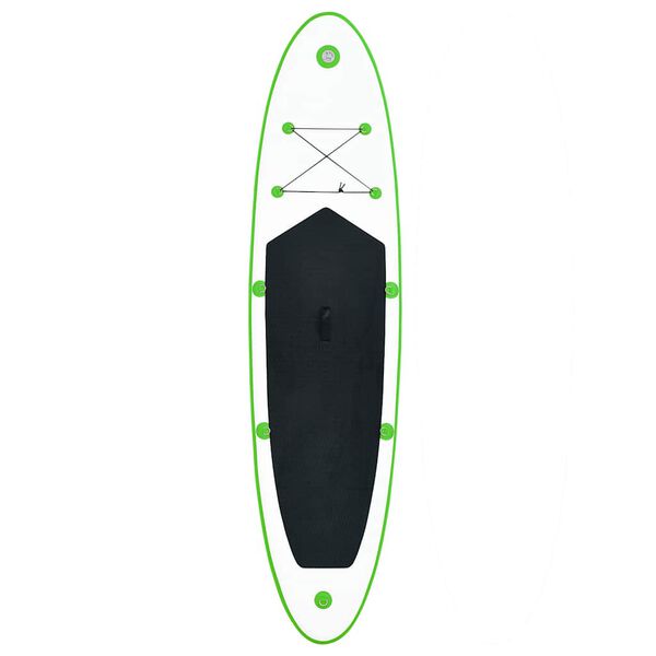 vidaXL SUP-Board-Set Aufblasbar Grün und Weiß