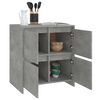 vidaXL Sideboards 2 Stk. Betongrau 70x41x75 cm Holzwerkstoff