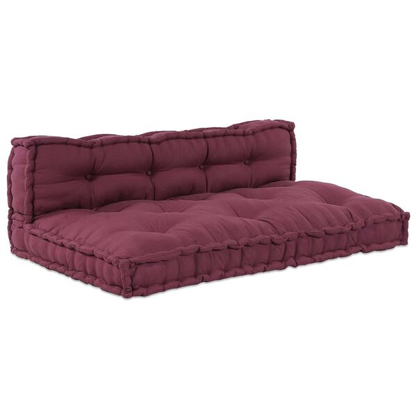 vidaXL Pallet Sofa Kissen Kastanienbraun Stoff