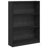 vidaXL B&uuml;cherregal Schwarz Eichen-Optik 80 x 24 x 109 cm Holzwerkstoff