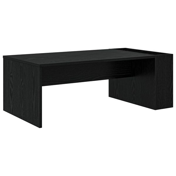 vidaXL Couchtisch Schwarz Eichen-Optik 95 x 50 x 34 cm Holzwerkstoff