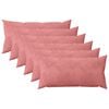 vidaXL Kissen mit Kissen HEERLEN 6 Stk. Rosa Samt