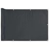 vidaXL Balkon-Sichtschutz Anthrazit 600x75 cm PVC
