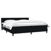 vidaXL Boxspringbett mit Matratze Schwarz 180x210 cm Samt