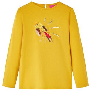 Kinder-Langarmshirt Dunkles Ocker 104