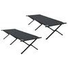 vidaXL Klapp Schlafbett f&uuml;rs Camping 2 stk. Schwarz 210 x 80 x 46 cm