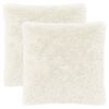 vidaXL Kissen 2 stk. HEERLEN Wei&szlig; 80 x 80 cm PV Fleece