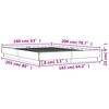 vidaXL Bettgestell Weiß 160x200 cm Holzwerkstoff
