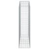 vidaXL Gabione mit Hochbogen 200x50x180/200 cm Verzinktes Eisen