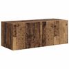 vidaXL TV-Schrankset Wandmontiert 3 pcs Altholz Holzwerkstoff